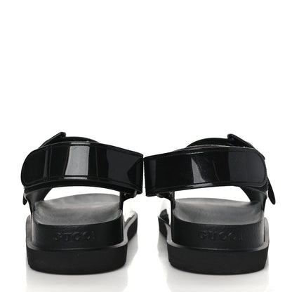 Gucci Rubber Mini Double G Womens Isla Dad Sandals 38 Black 5 of 7