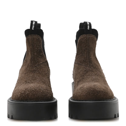 Miu Miu Scamosciato Chelsea Boots 36.5 Bruciato 3 of 8