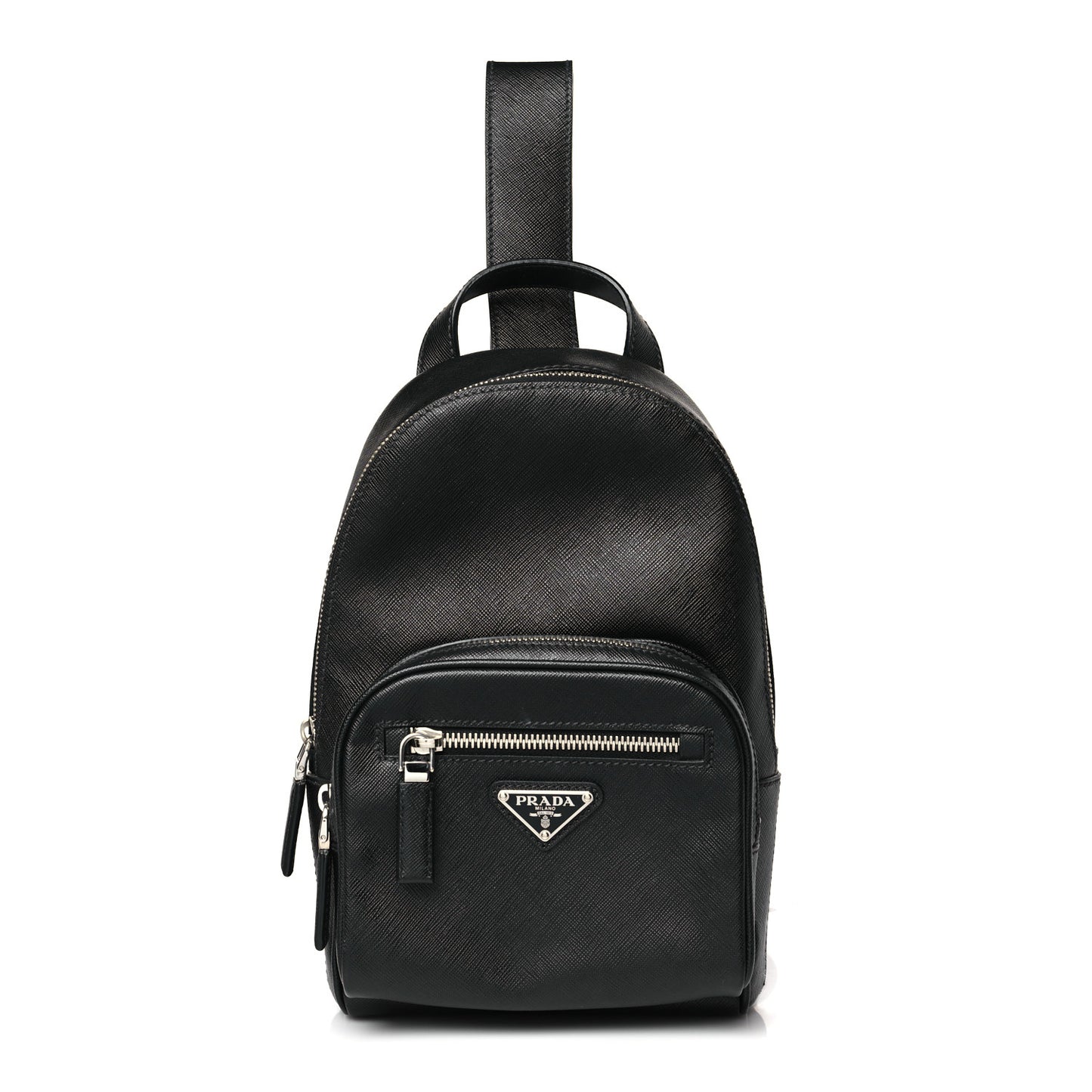 Saffiano Sling Backpack Black