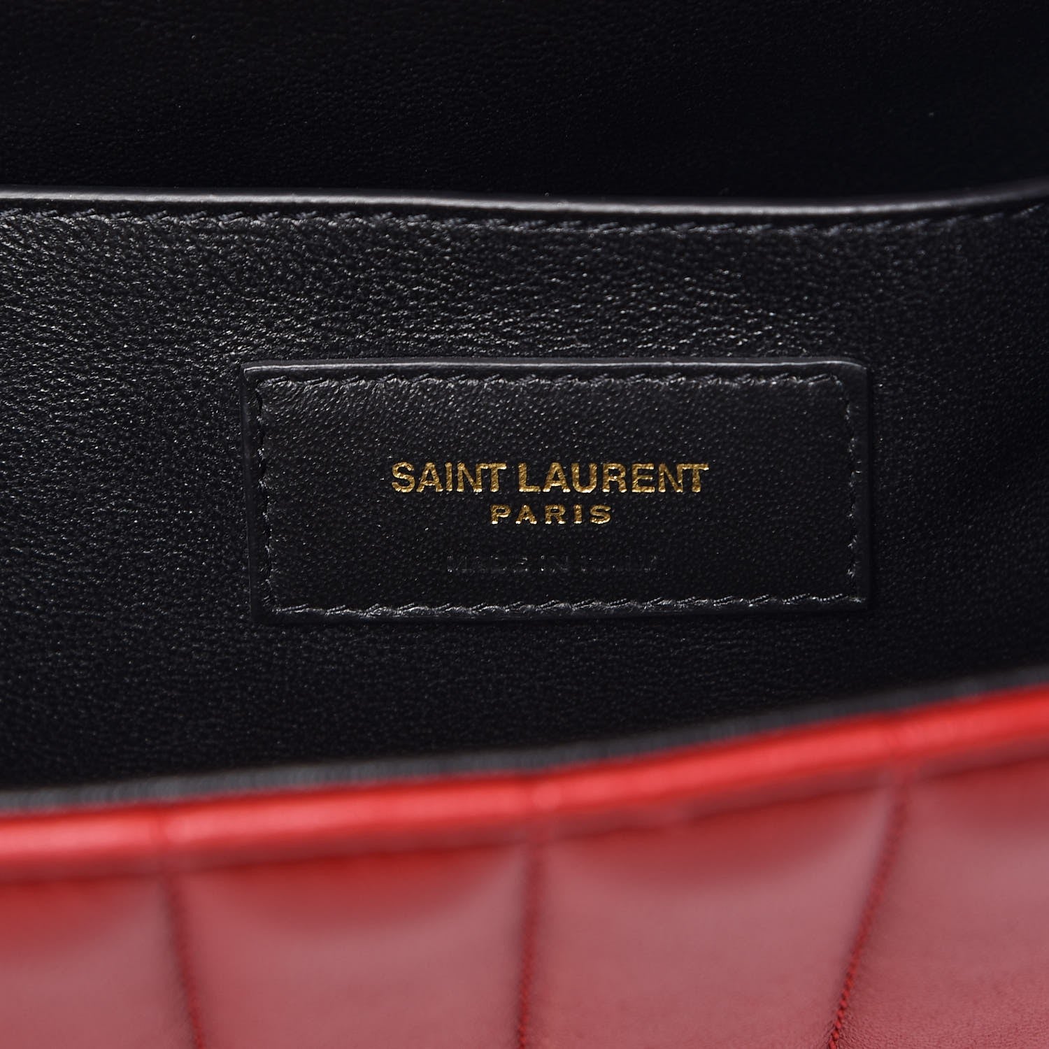 Saint Laurent Lambskin Matelasse Monogram Large Vicky Chain Bag Rouge Eros 6 of 9