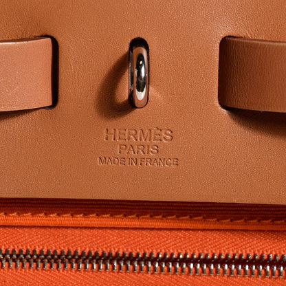 Hermes Vache Hunter Toile Herbag Zip 31 PM Orange 9 of 15