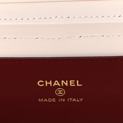 Chanel Shiny Caviar Preppy Coco Long Vanity With Strap White 7 of 12