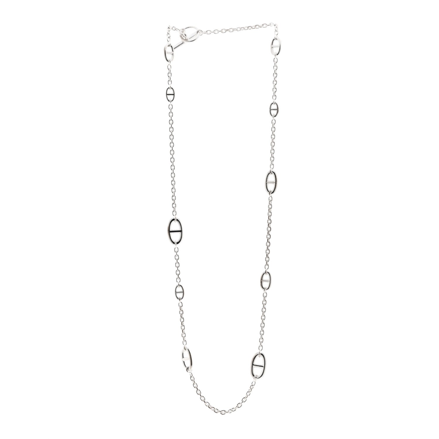 Hermes Sterling Silver Farandole Necklace 80 3 of 4