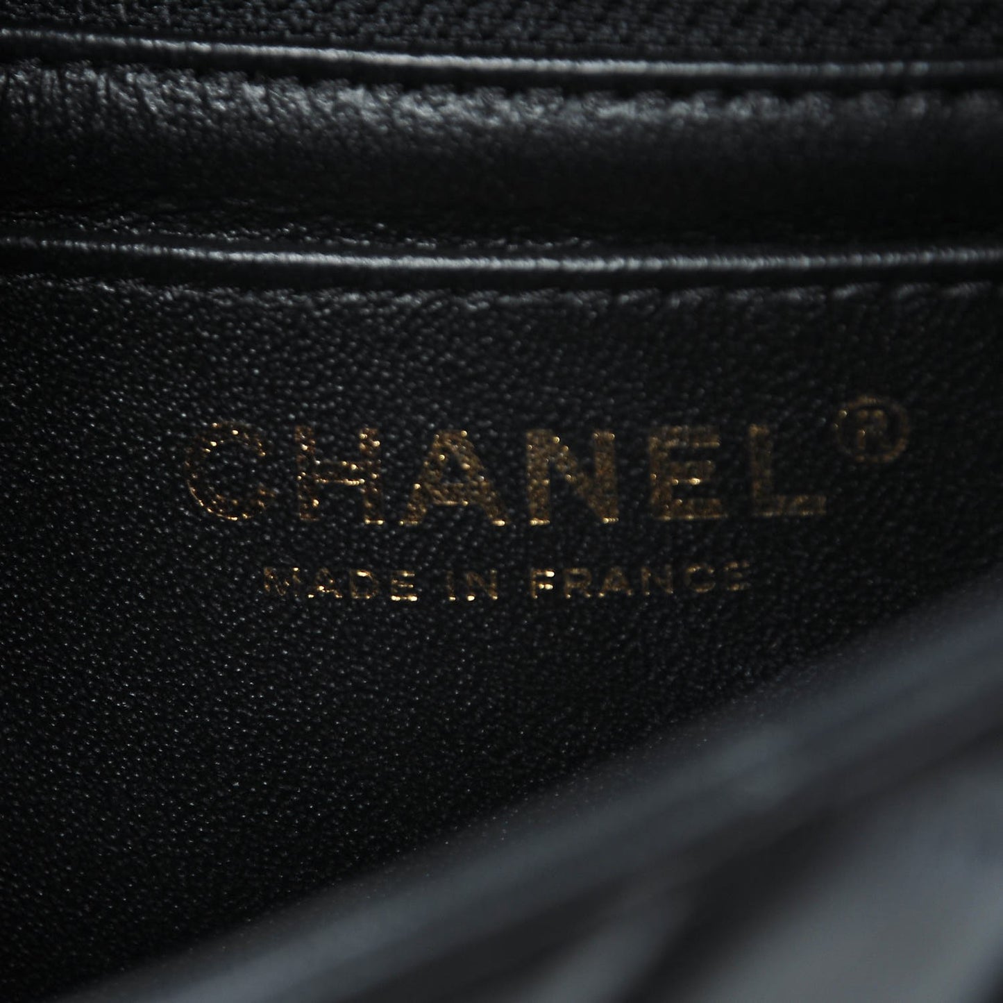 Lambskin Quilted Mini Rectangular Flap Black