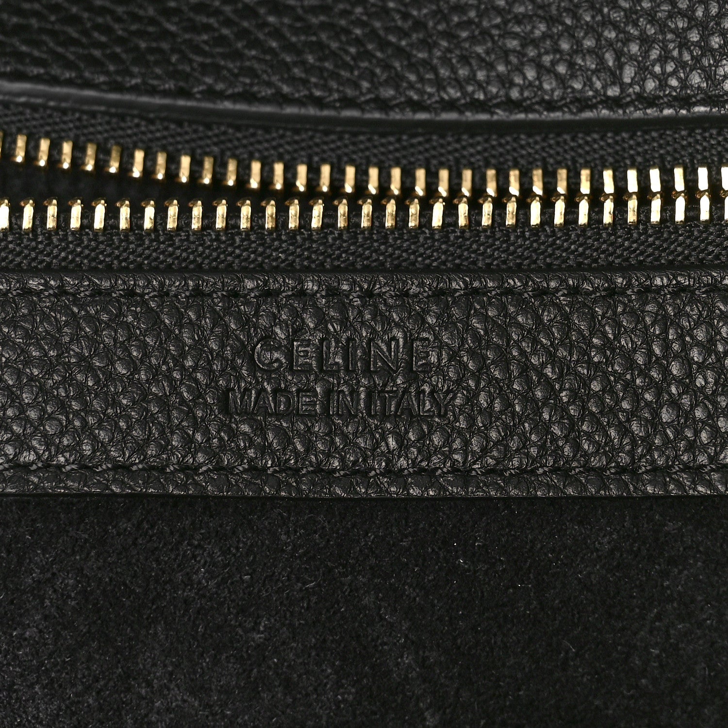 Celine Soft Grained Calfskin Small Belt Cabas Phantom Black 6 of 9