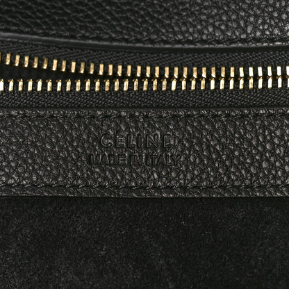 Celine Soft Grained Calfskin Small Belt Cabas Phantom Black 6 of 9