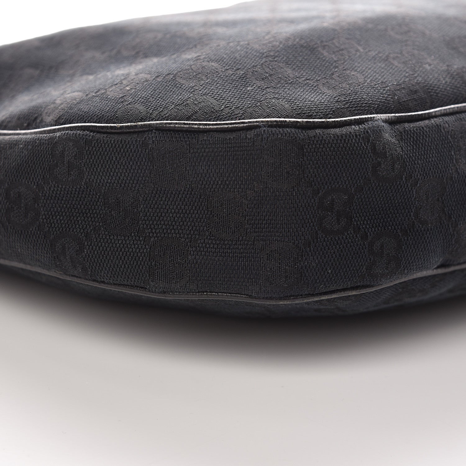 Gucci Monogram Medium Half Moon Hobo Black 5 of 14