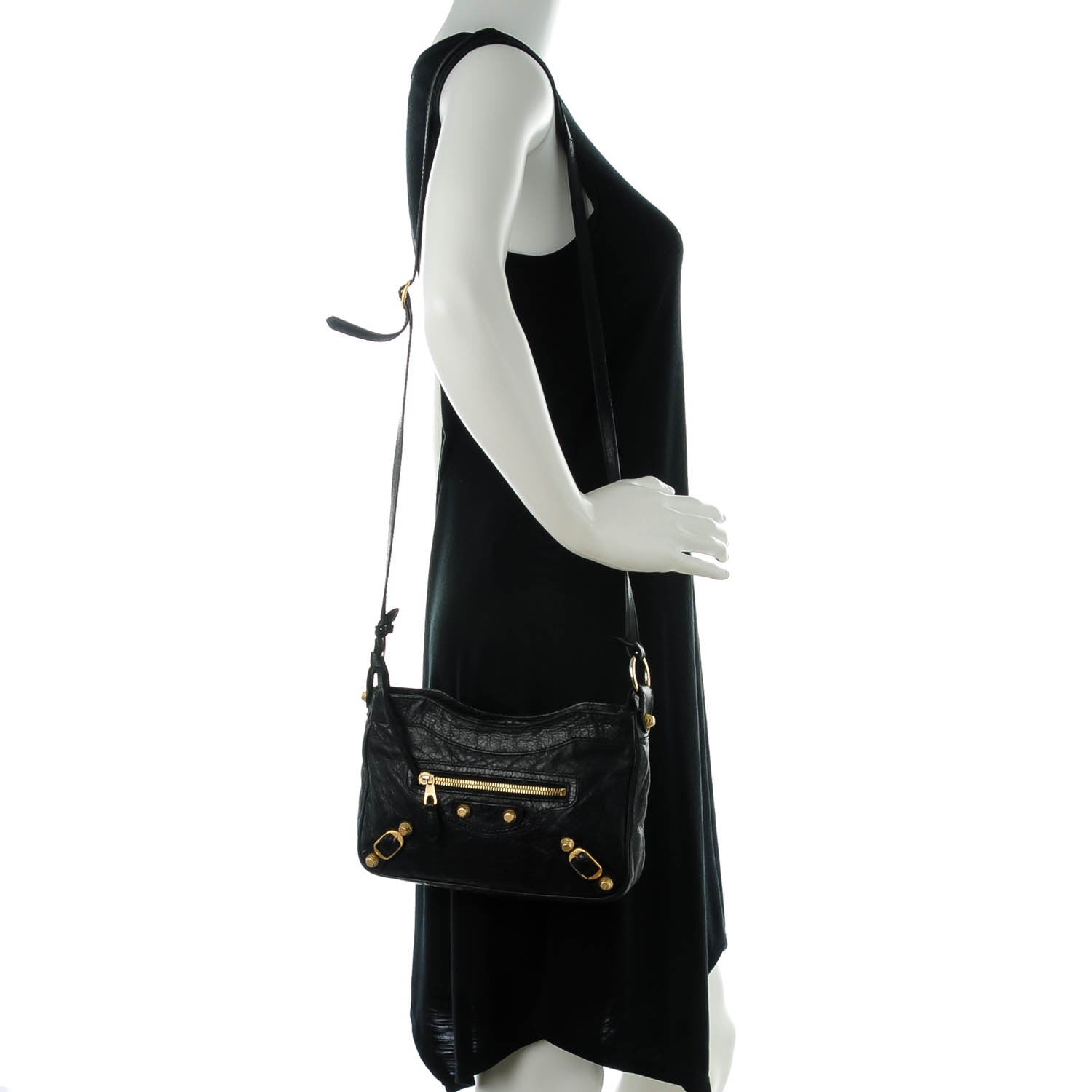 Balenciaga Agneau Giant 12 Gold Hardware Hip Black 2 of 7