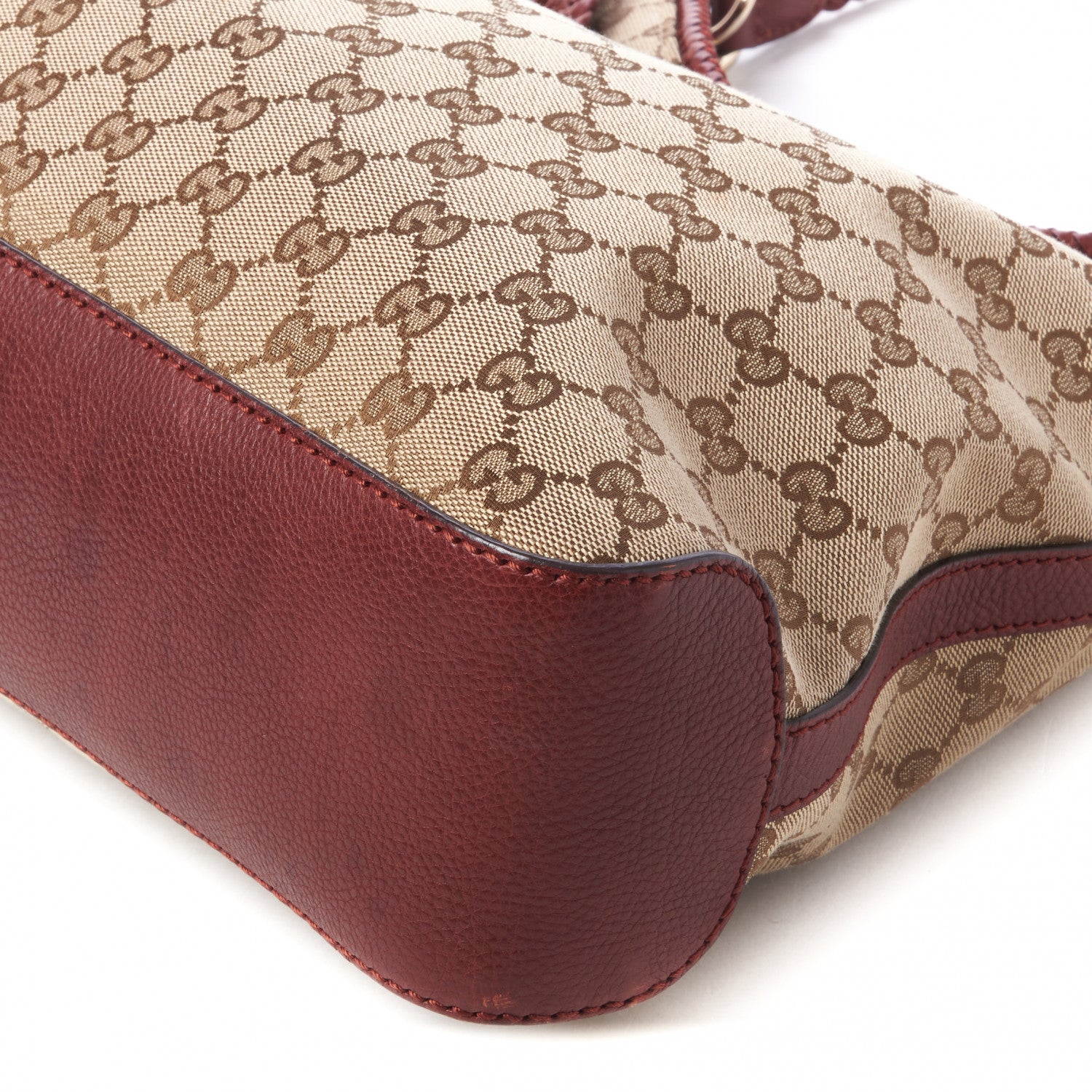 Gucci Monogram Medium Marrakech Hobo Red 5 of 9