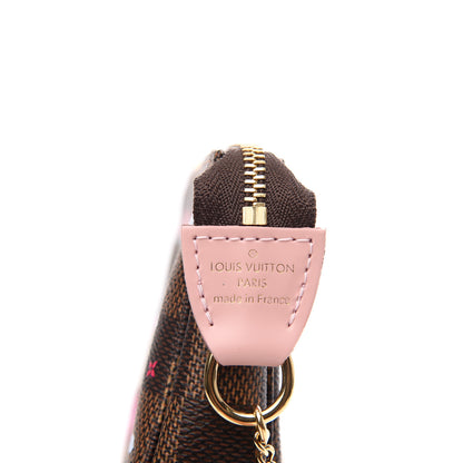 Louis Vuitton Damier Ebene 2020 Christmas Animation Big Wheel Mini Pochette Accessories Rose Ballerine 6 of 7