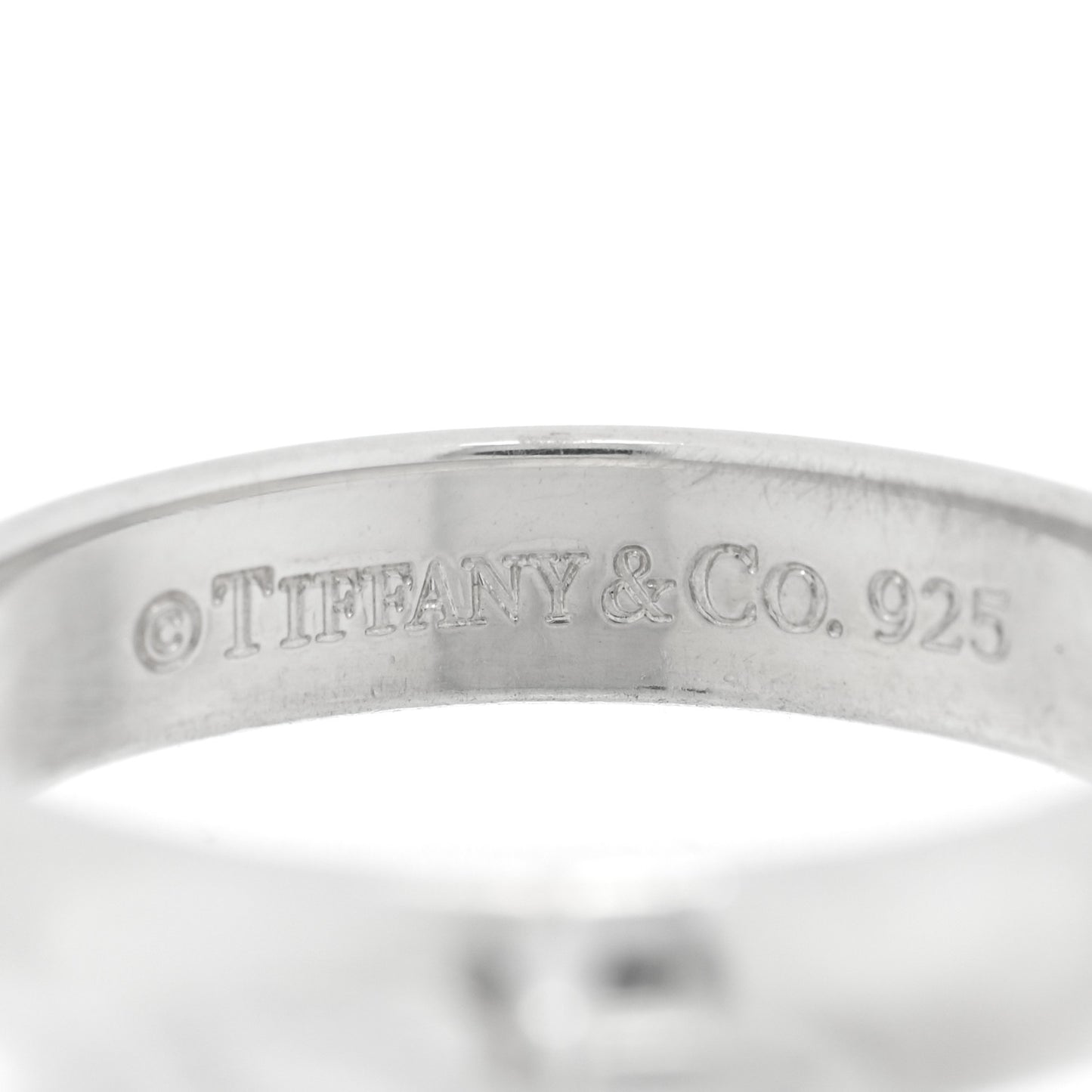 Sterling Silver Return to Tiffany Heart Charm Ring 54 7
