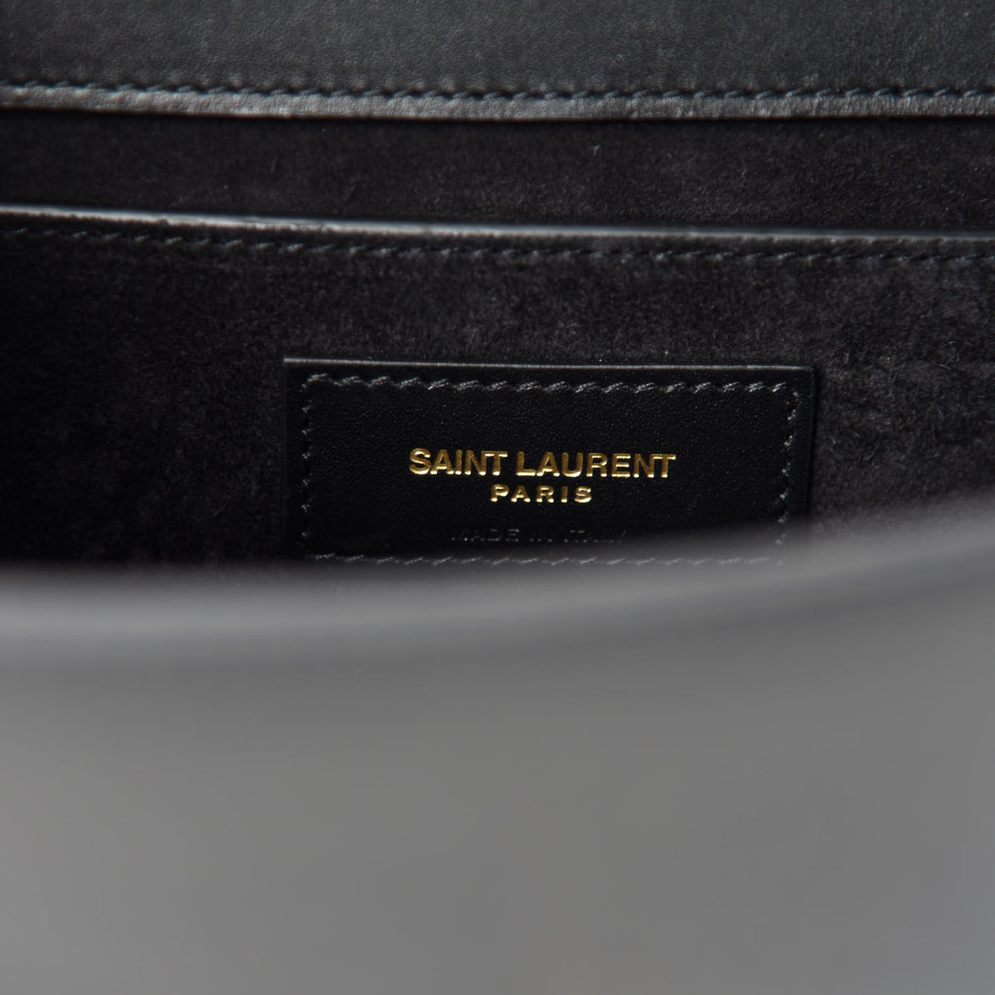 Smooth Calfskin Small Classic Monogram Kate Tassel Satchel Black