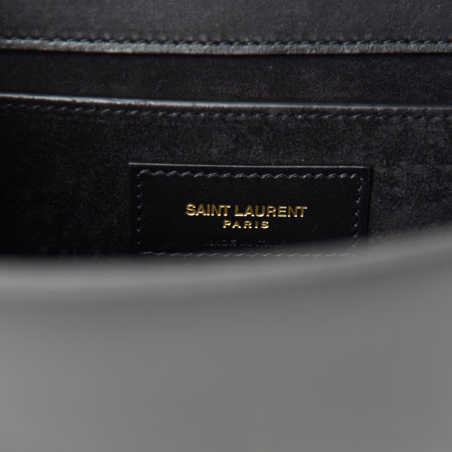 Saint Laurent Smooth Calfskin Small Classic Monogram Kate Tassel Satchel Black 9 of 12