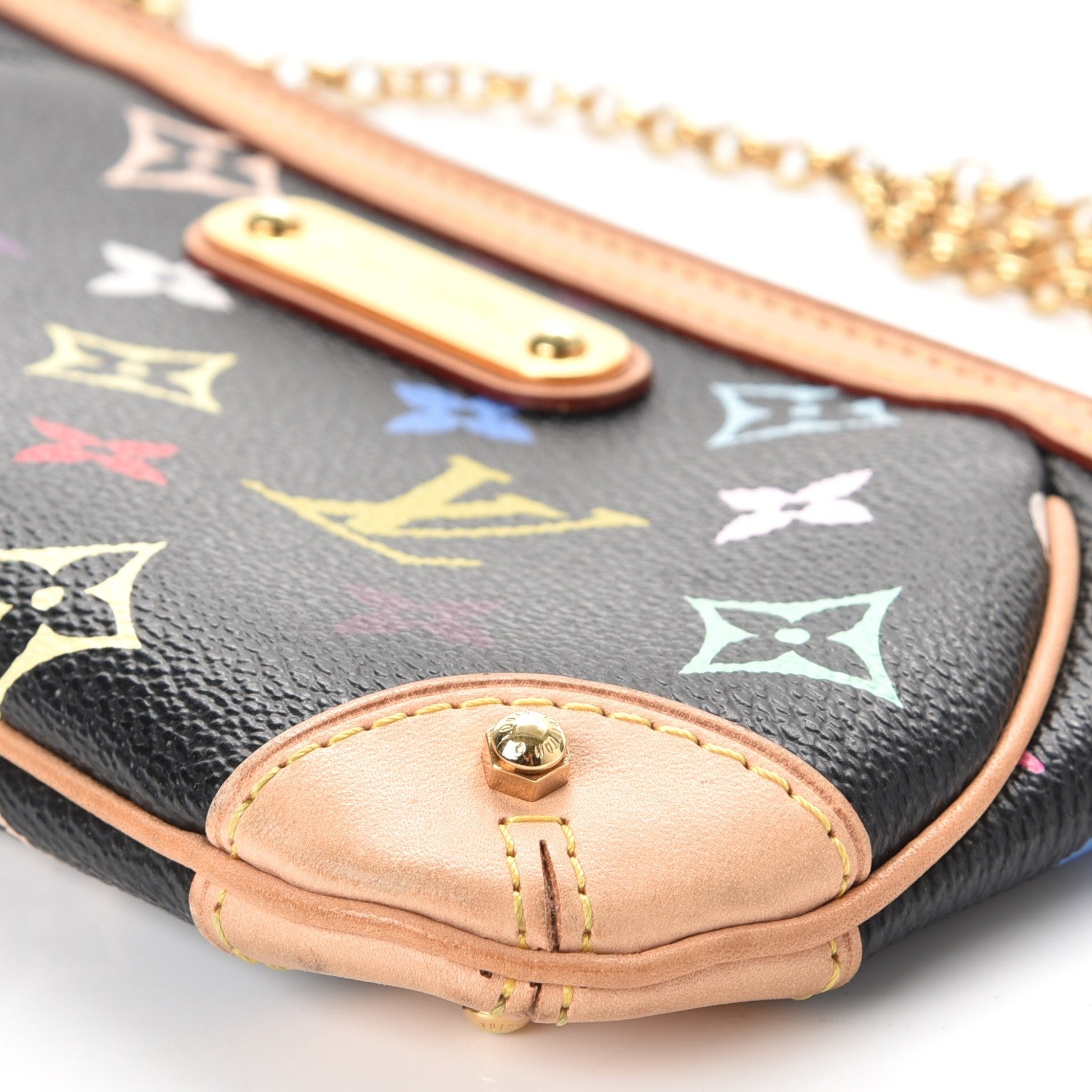 Louis Vuitton Monogram Multicolor Pochette Milla MM Black 9 of 9