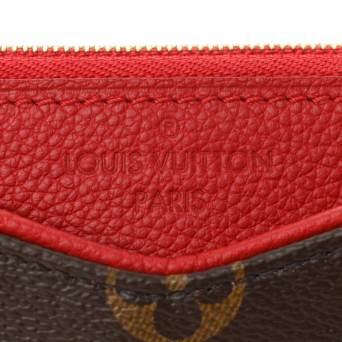 Monogram Pallas Clutch Cherry