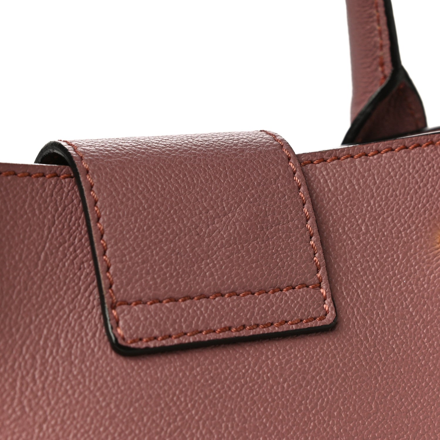 Burberry Soft Grain Calfskin Small Buckle Tote Dusty Pink 13 of 16