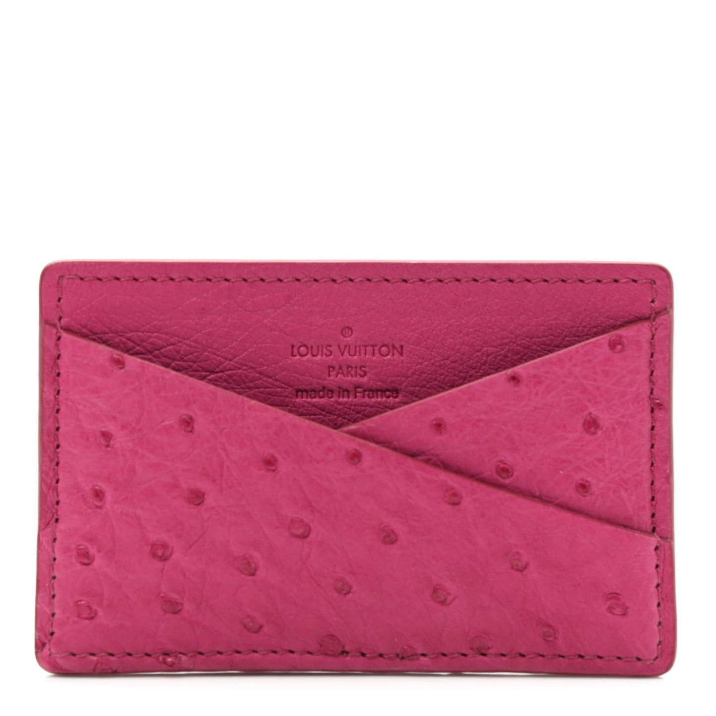 Ostrich Card Holder Berry
