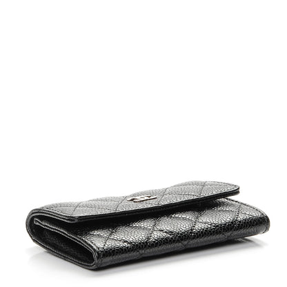 Chanel Caviar Quilted Flap Card Holder Black 4 of 8