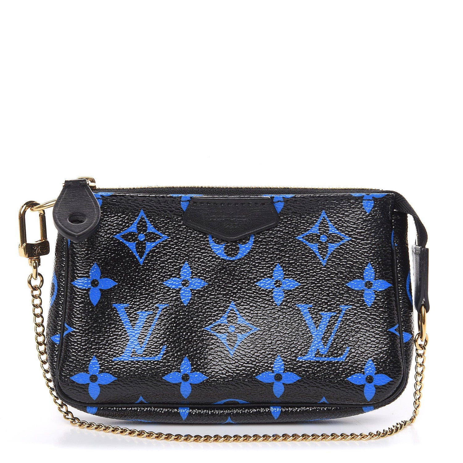 Louis Vuitton Colored Monogram Mini Pochette Accessories Blue Black 1 of 6