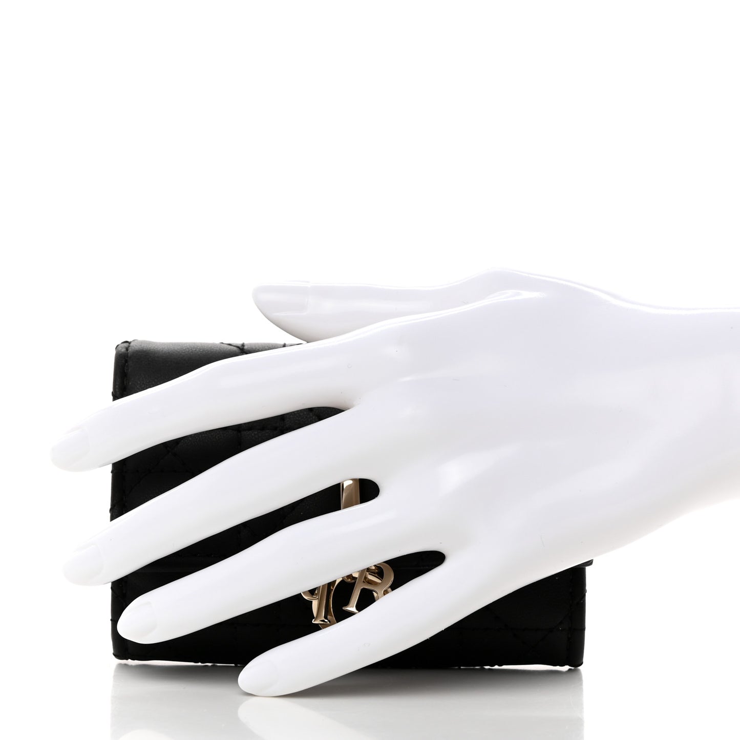Lambskin Cannage My Dior Glycine Wallet Black