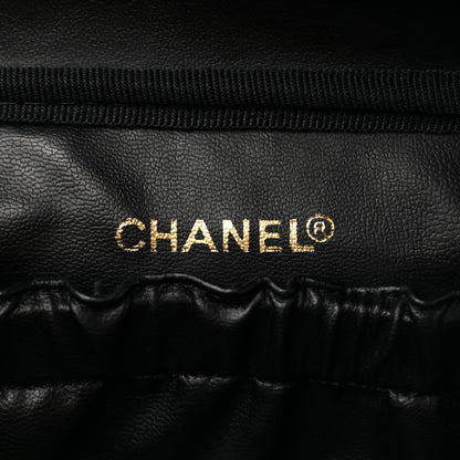 Chanel Lambskin Vanity Cosmetic Case Black 6 of 9