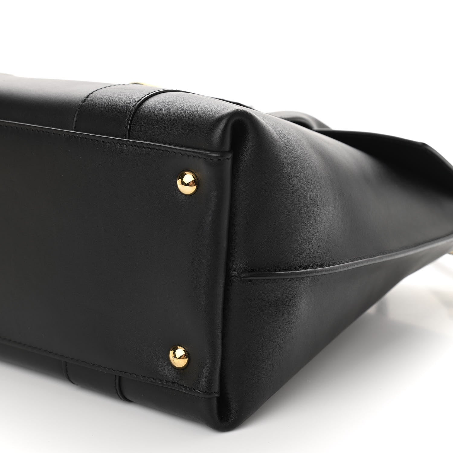 Salvatore Ferragamo Calfskin Medium Sookie Satchel Black 10 of 10