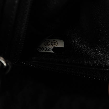 Chanel Shearling Lambskin Pearl Flap Black 8 of 8