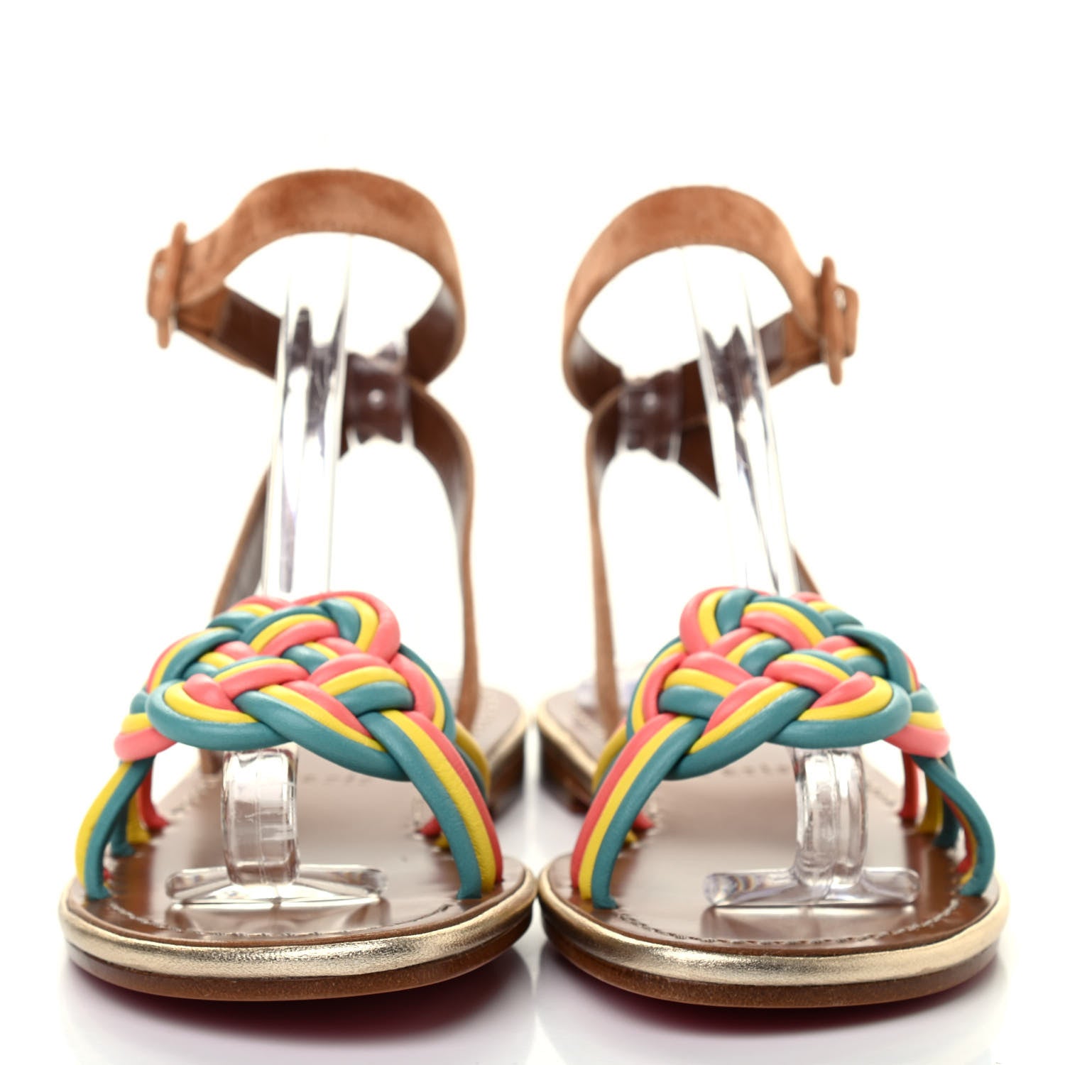 Christian Louboutin Nappa Veau Velours Ella Flat Sandal 36 Multicolor 2 of 7
