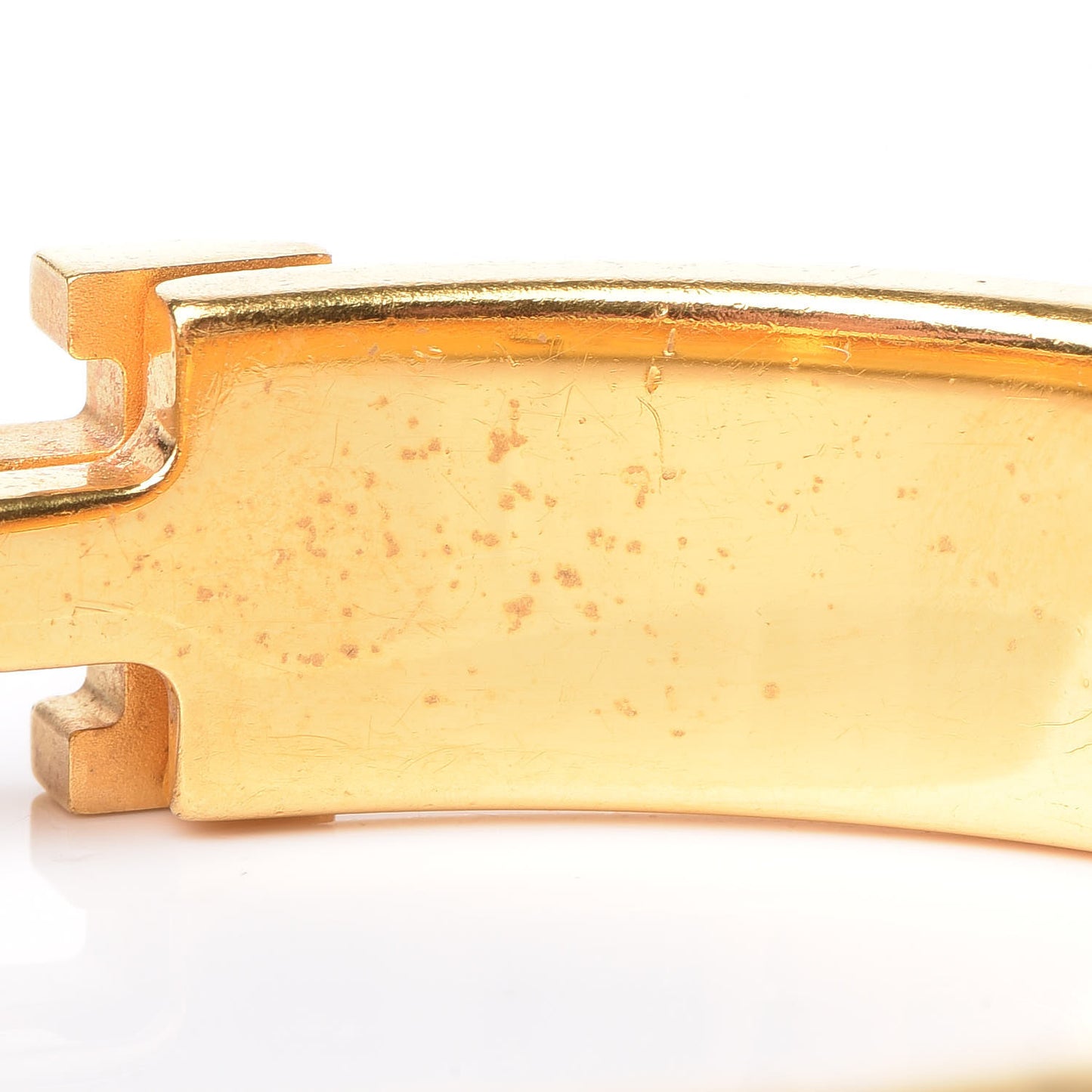 Enamel Narrow Clic Clac H Bracelet GM Black