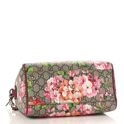 Gucci GG Supreme Monogram Blooms Small Boston Beige Multicolor Dry Rose 4 of 9