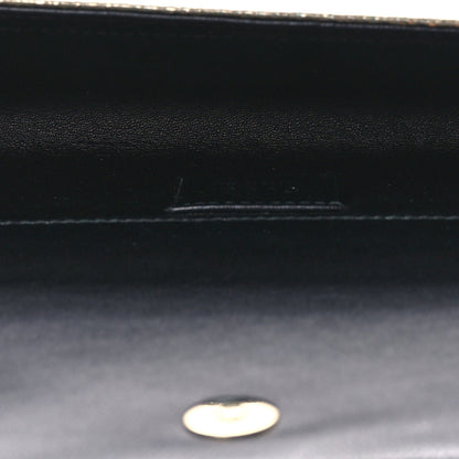 Gucci Metallic Crackled Calfskin Broadway Clutch Salmone 5 of 8