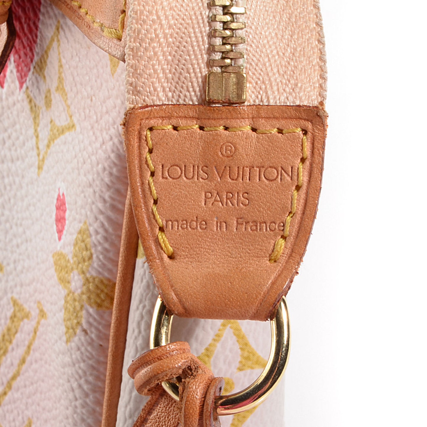 Monogram Cherry Blossom Pochette Accessories Red