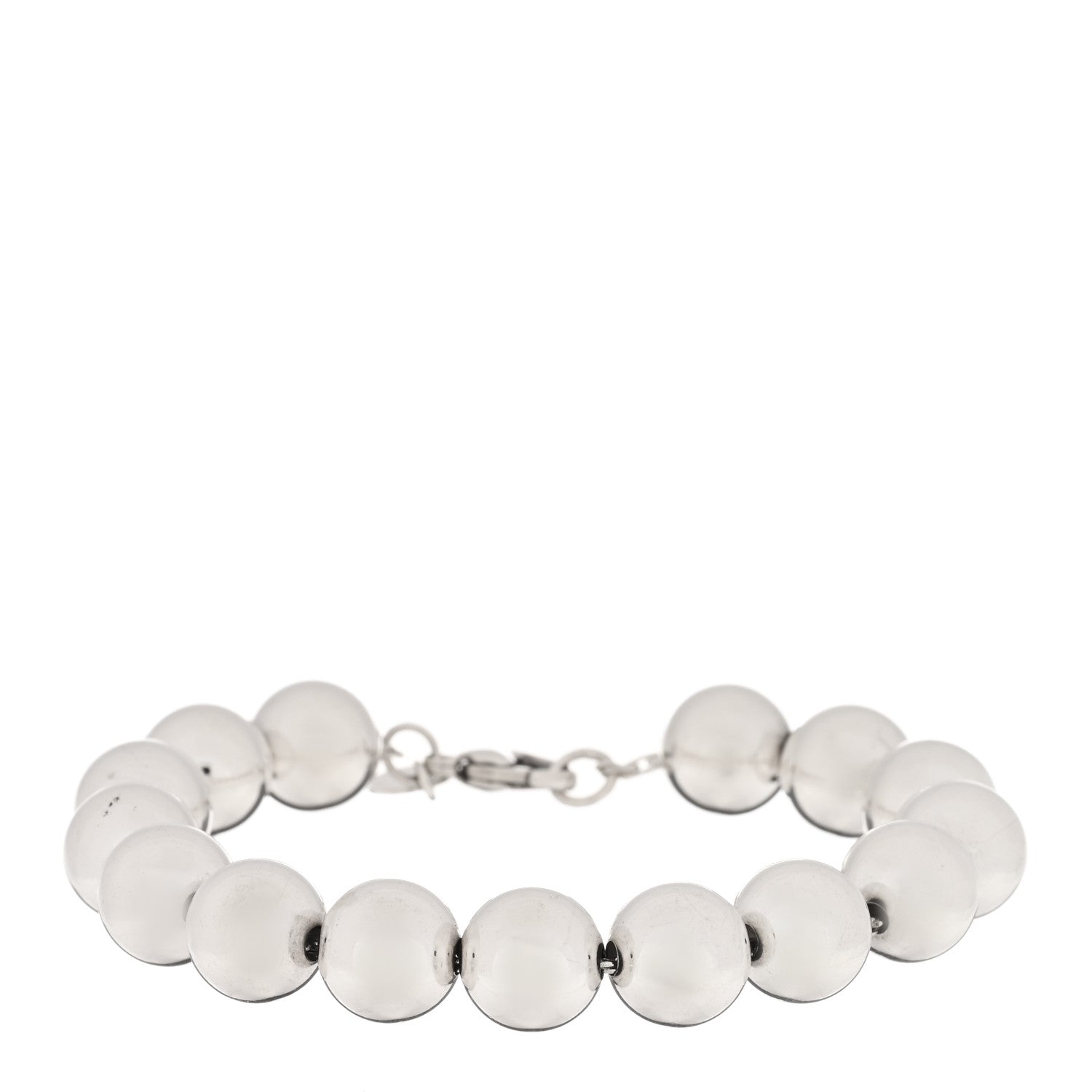 Tiffany Sterling Silver 10mm HardWear Ball Bracelet 1 of 3