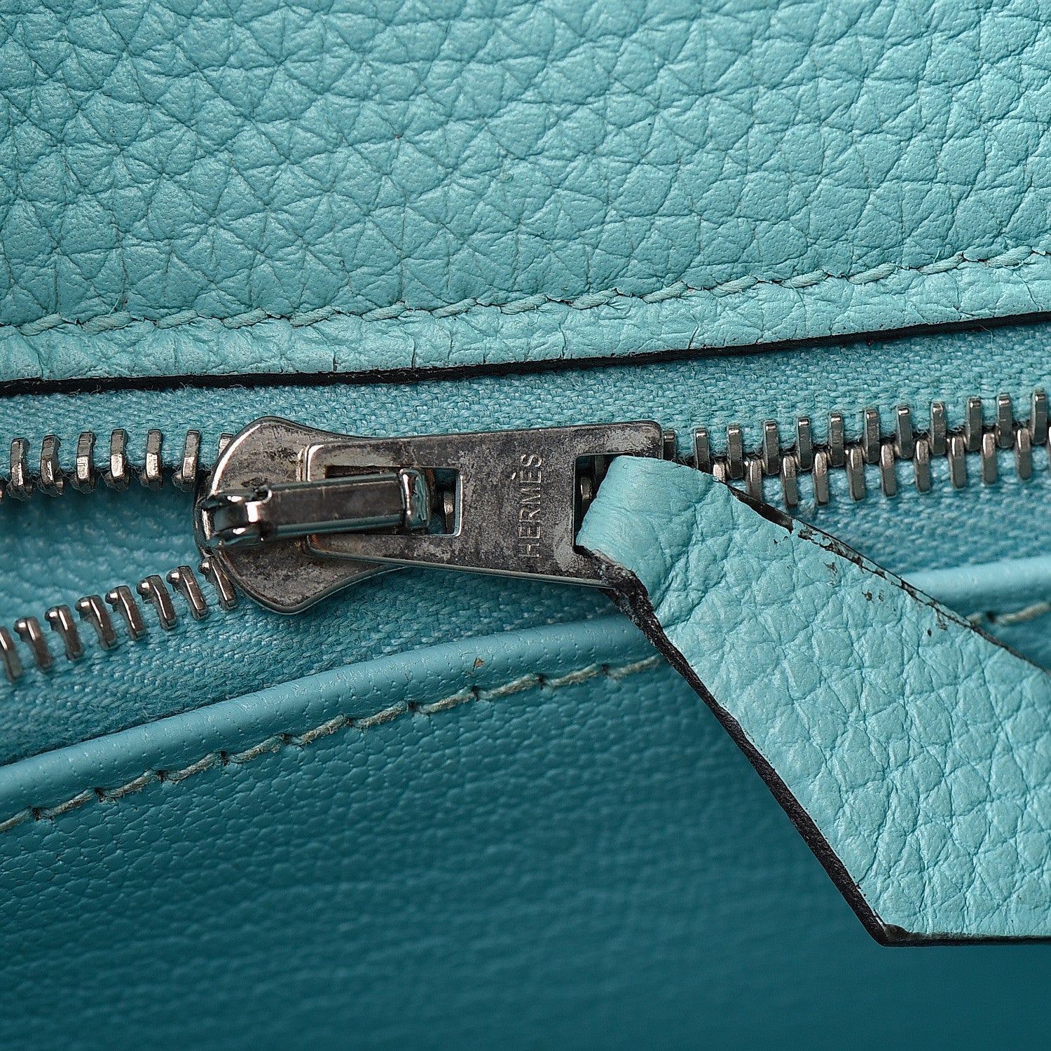 Hermes Togo Kelly Retourne 28 Bleu Atoll 7 of 39