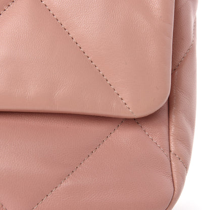 Chanel Goatskin Quilted Medium 19 Flap Light Pink 12 of 18