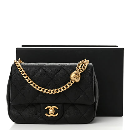 Chanel Caviar Quilted Mini Sweetheart Flap Black 11 of 11