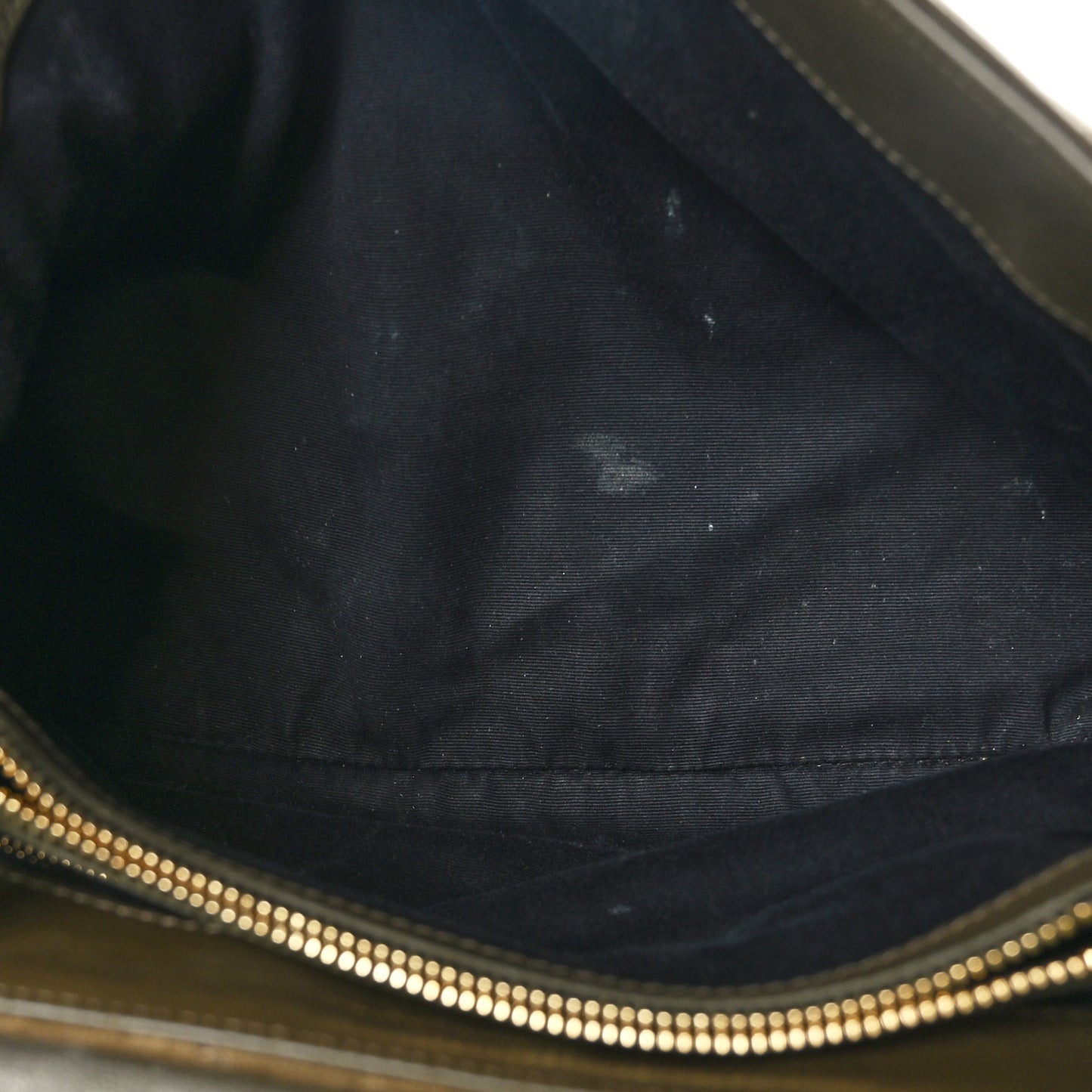 Suede Y Quilted Monogram Medium Loulou Chain Satchel Olive