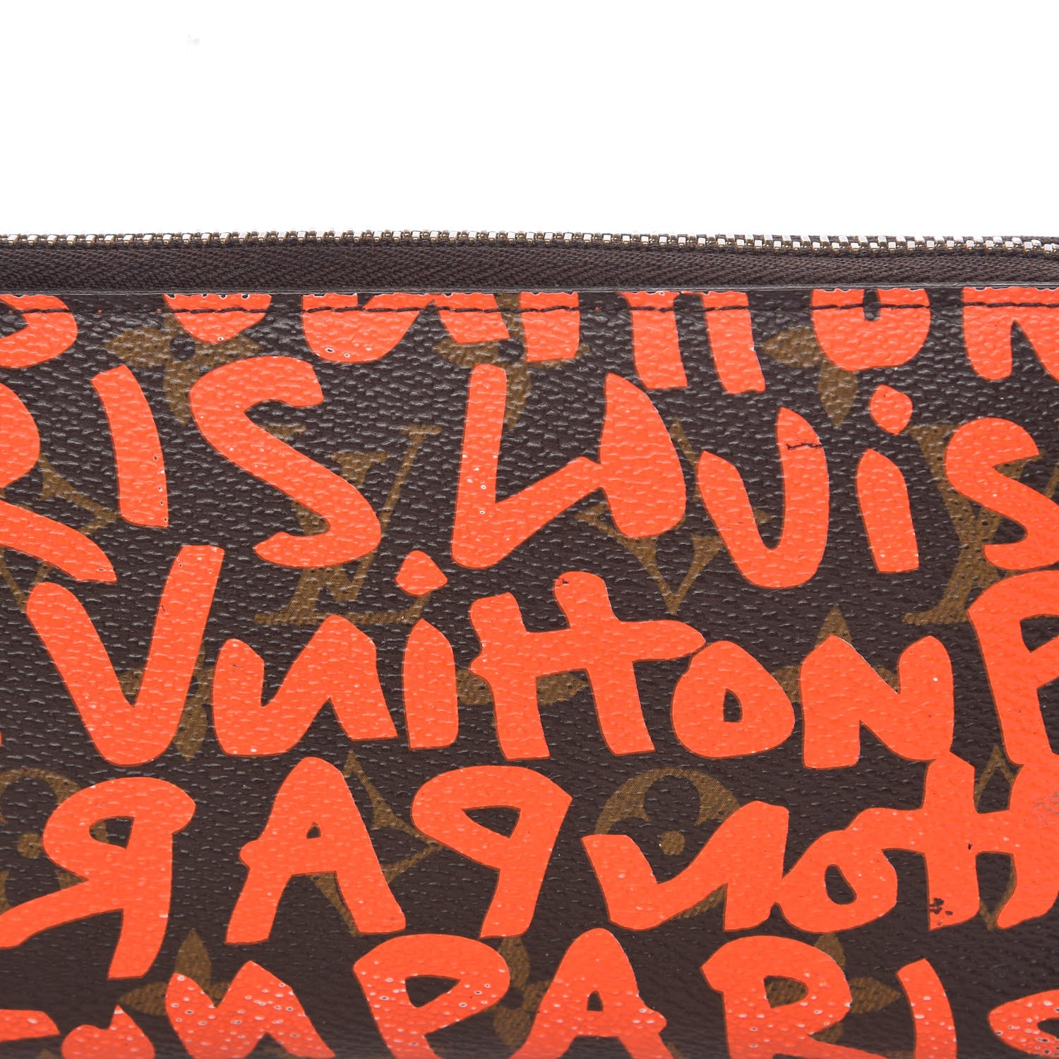 Louis Vuitton Monogram Graffiti Zippy Wallet Orange 8 of 11