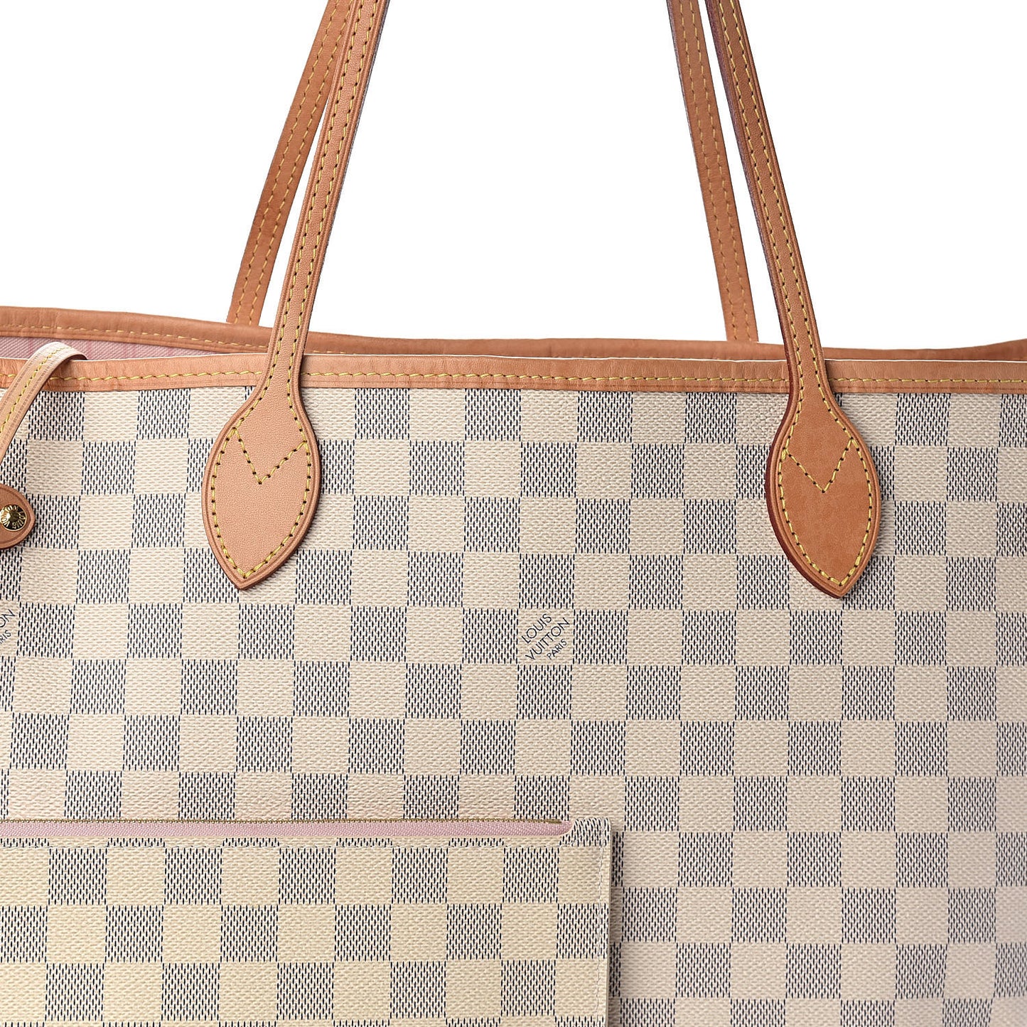 Damier Azur Neo Neverfull MM Rose Ballerine