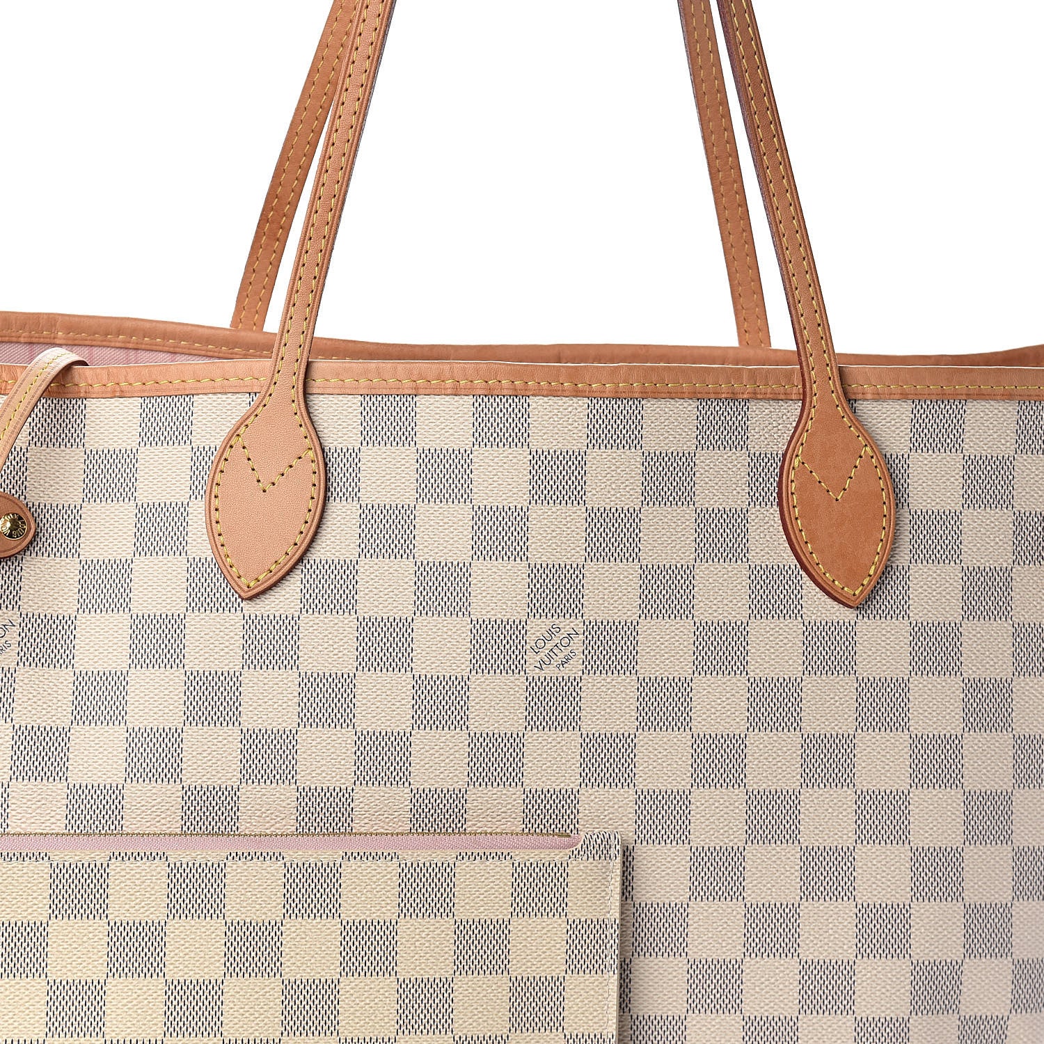 Louis Vuitton Damier Azur Neo Neverfull MM Rose Ballerine 9 of 12