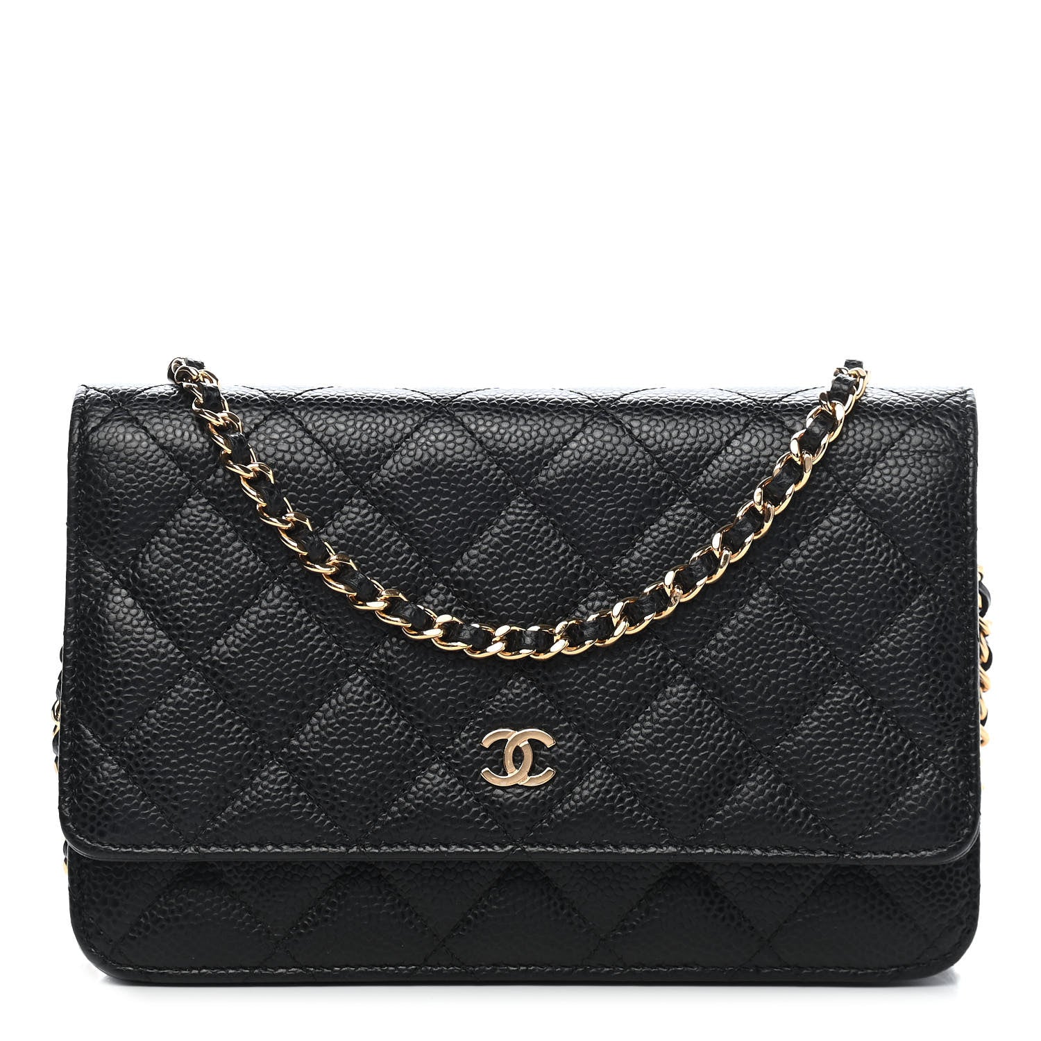 Chanel Caviar Quilted Wallet On Chain WOC Black 1 of 11