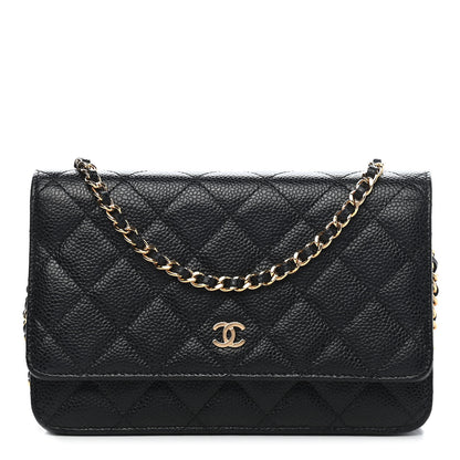 Chanel Caviar Quilted Wallet On Chain WOC Black 1 of 11