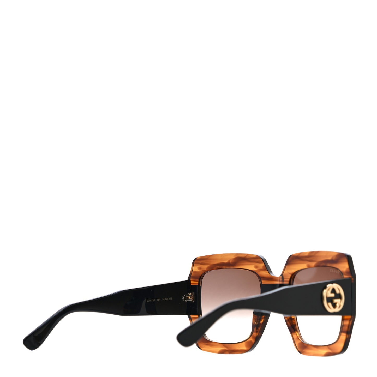 Square Frame GG0178S Sunglasses Havana