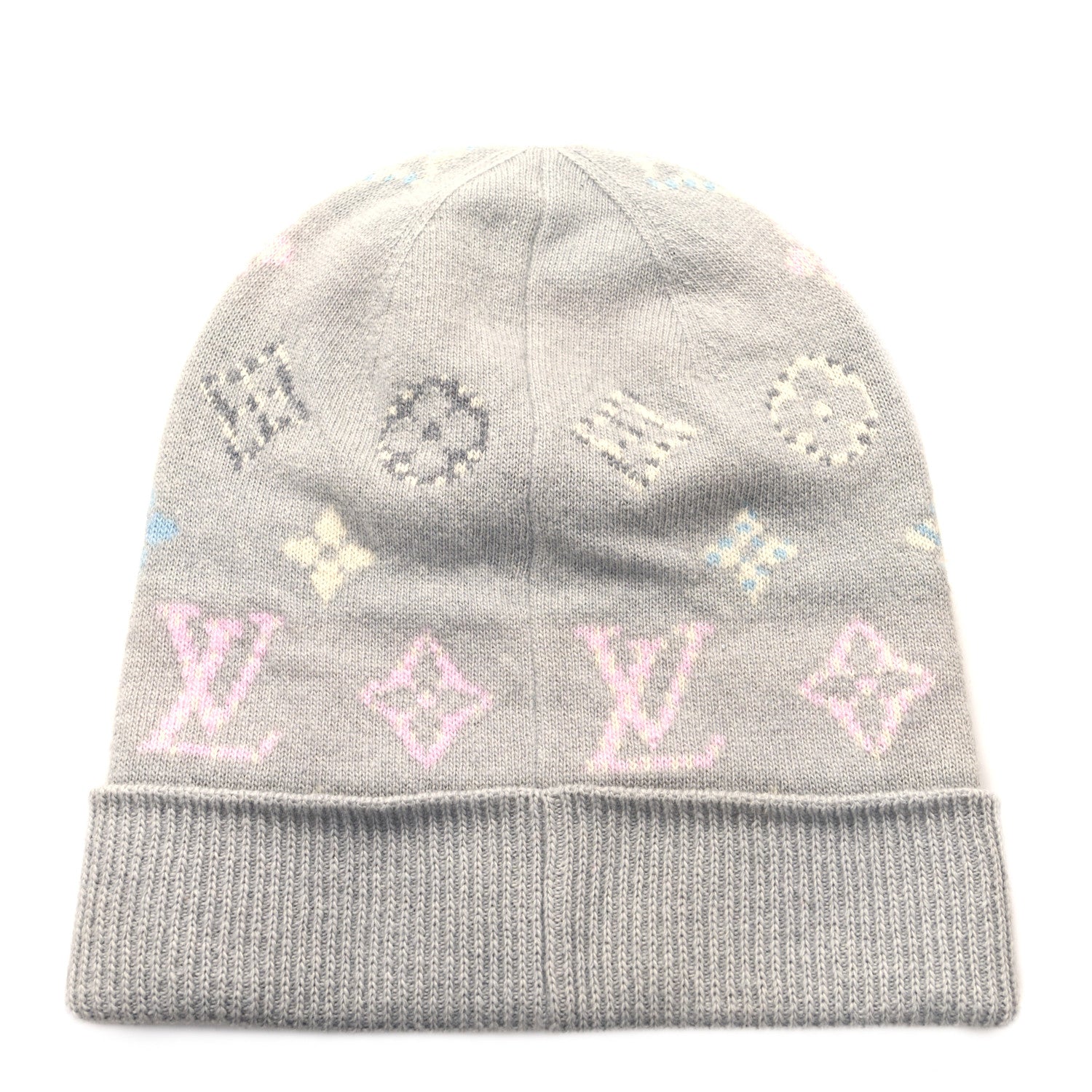 Louis Vuitton Wool Bonnet Pop Monogram Hat Grey 2 of 4