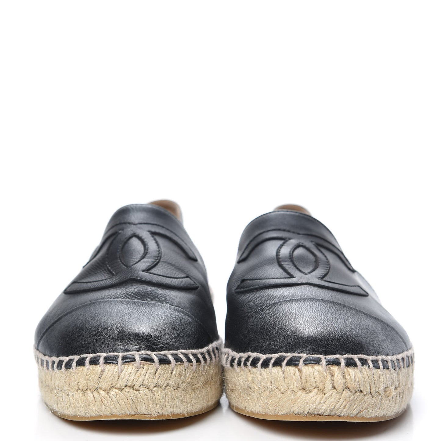 Lambskin CC Espadrilles 40 Black