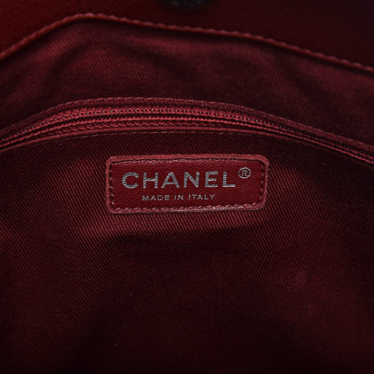 Chanel Caviar Quilted Timeless CC Soft Tote Dark Red 6 of 11