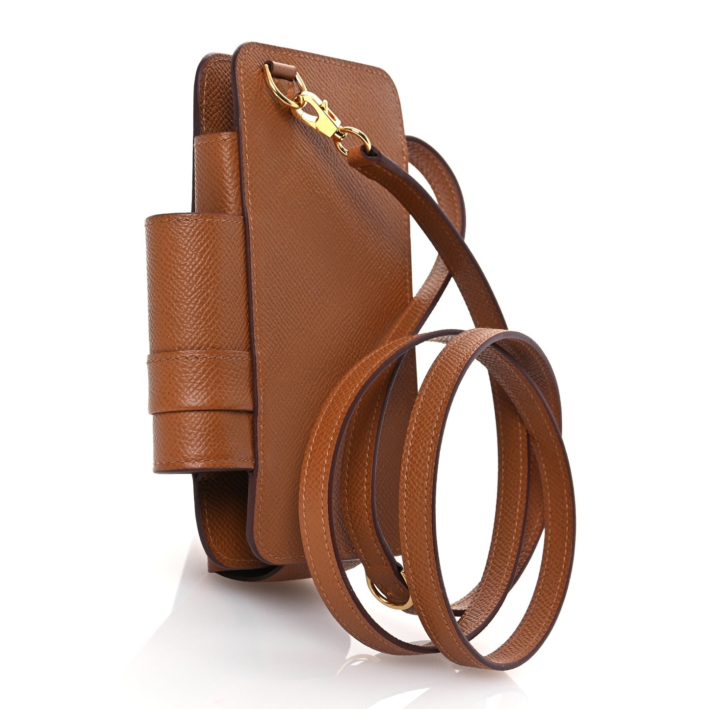 Epsom Hermesway Phone Case Gold