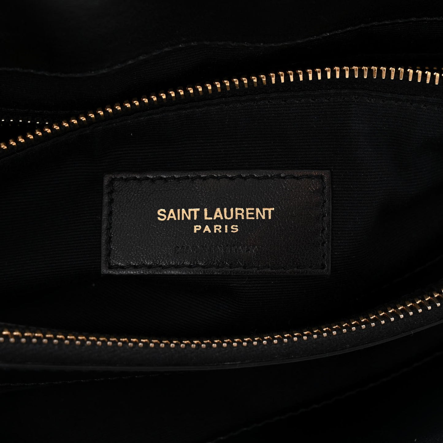 Calfskin Y Quilted Monogram Large Loulou Chain Satchel Black