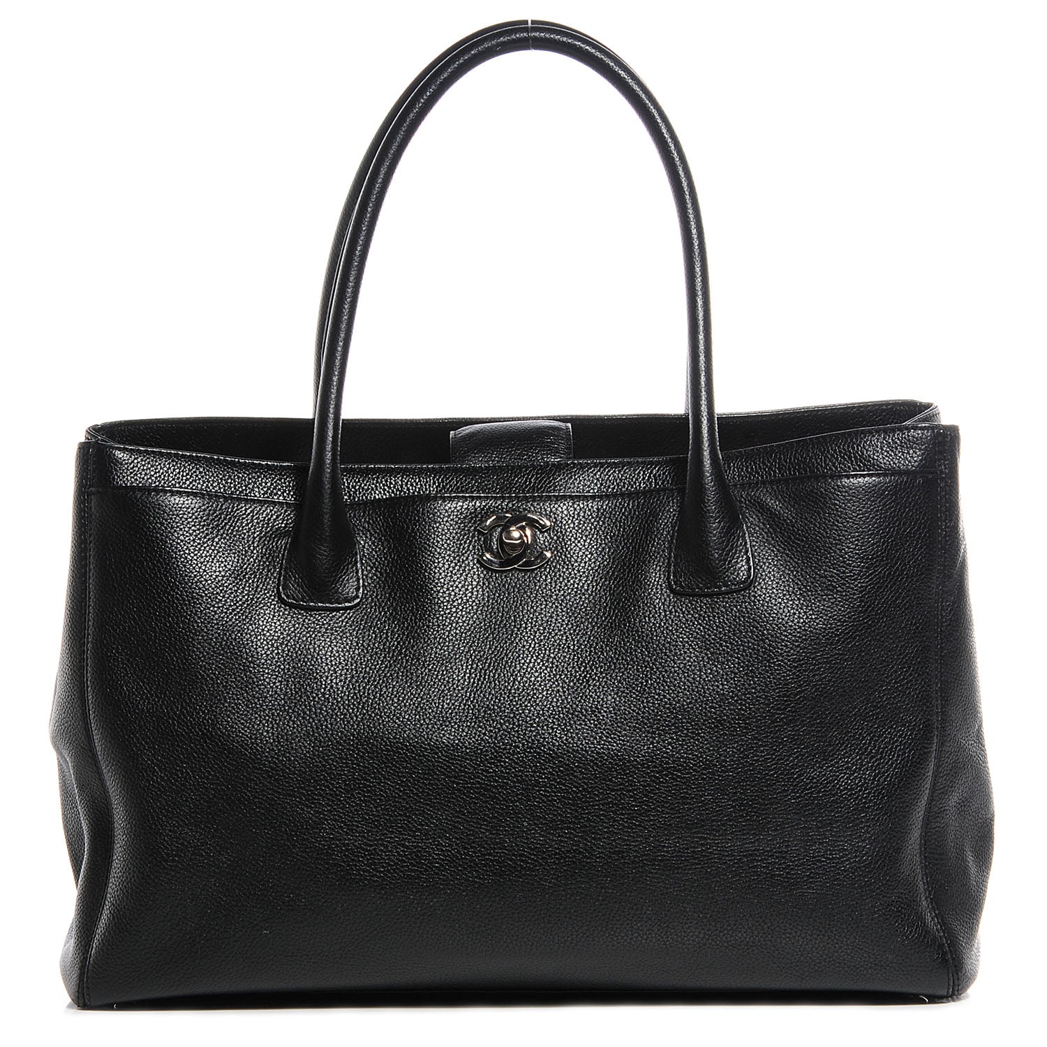 Chanel Calfskin Cerf Executive Shopper Tote Black 1 of 7