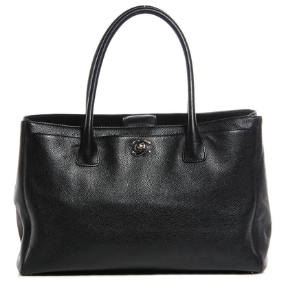 Chanel Calfskin Cerf Executive Shopper Tote Black 1 of 7